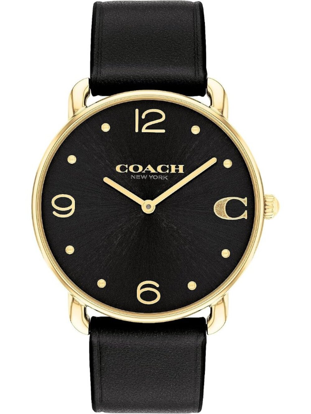 Women's Black/Gold Tone Sleek and Minimalist in Design Stylish Wrist Watches